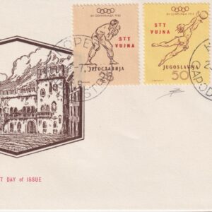 1952 TRIESTE ZONA B - 2 LETTERE OLIMPIADI DI HELSINKI - CERTIFICATE DIENA