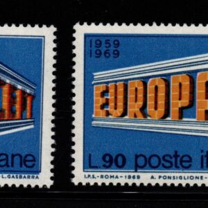 EUROPA CEPT 2 VARIETA' MNH