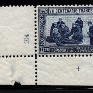 REGNO D'ITALIA SAN FRANCESCO DENTELLATURA 11 1926 MNH