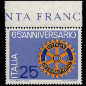 ROTARY VARIETA' BIANCO SULLA RUOTA MNH