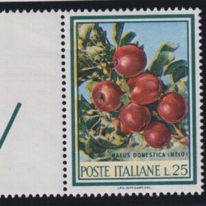 ITALIA FRUTTA "GIALLO SPOSTATO" MNH VARIETÀ