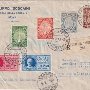 VATICANO 1933 ANNO SANTO + ESPRESSI ANNULLATO