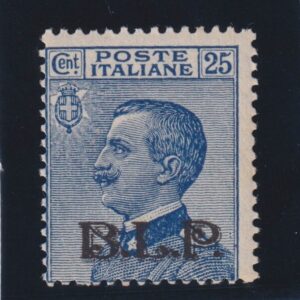 REGNO 1922 - B.L.P. SECONDO TIPO 25 CENT. AZZURRO MNH CERTIFICATO CILIO