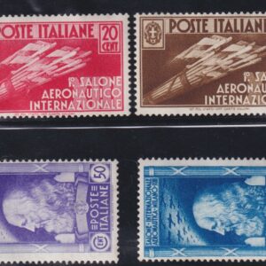 I° SALONE AERONAUTICO INTERNAZIONALE 1934 MNH CERTIFICATI DIENA