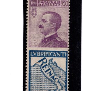 ITALIA REGNO 1924/25 F.LLO PUBBLICITARIO - 50 CENT. - REINACH, MNH CERT. COLLA