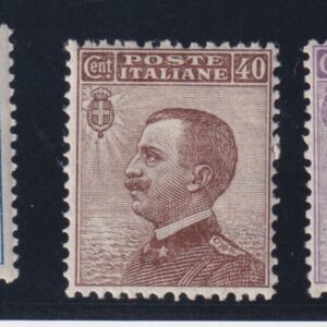 REGNO D'ITALIA 1908 MICHETTI 3 VALORI MNH