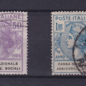 1924 Italia Enti Semistatali CASSA NAZIONALE ASSICURAZ. SOCIALI CERT. SOTTORIVA