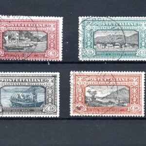 REGNO D'ITALIA MANZONI 1923 ANNULLATI CERTIFICATO SOTTORIVA