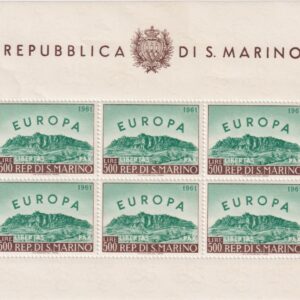 SAN MARINO FOGLIETTO EUROPA LIRE 500