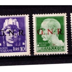 REPUBBLICA SOCIALE GNR POSTA ORDINARIA  MNH SOLO VALORI IN FOTO CERTIFICATI