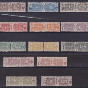 Italia Regno 1922 Pacchi "Nodo Savoia" (N°7/19) Cert. DIENA MNH