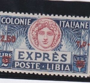 ESPRESSO LIBIA DENTELLATURA 11 1933 MNH CERTIFICATO RAYBAUDI