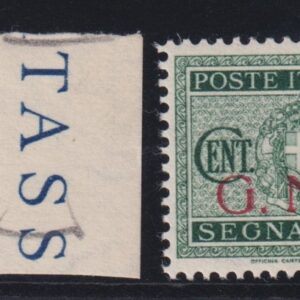 RSI 1944 GNR BRESCIA - SEGNATASSE 10 e 25 CENTESIMI MNH CERTIFICATO DIENA