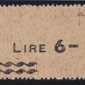 Italia 1947 - Posta Aerea Democratica - Lire 6 Sovrastampato MNH CERT. SOTTORIVA