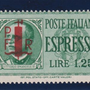 ITALIA 1944 FRANCOBOLLO PER ESPRESSI C.L.N. ALESSANDRIA MNH CERT. DIENA