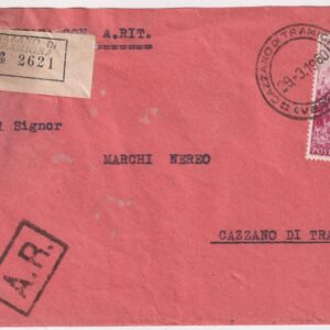 ITALIA REGNO BUSTA CON AFFRANCATURA
