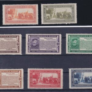 SAN MARINO 1932 "GARIBALDI" 8VAL. MNH CERT. DIENA