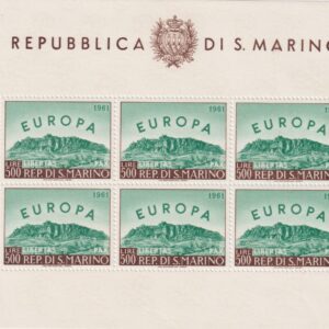 SAN MARINO 1961 Foglietto Europa  n.23 MNH