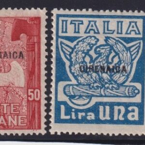 1923 CIRENAICA MARCIA SU ROMA 6 FRANCOBOLLI  MNH CERTIFICATO DIENA