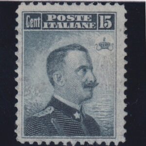 REGNO D'ITALIA 1906 MICHETTI 15 CENT. N.80 MNH CERTIFICATO DIENA