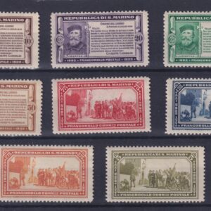 SAN MARINO 1932 CINQUANTENARIO GARIBALDINO MNH CERT. DIENA