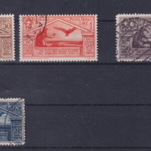 ITALIA REGNO 1930 Bimillenario di Virgilio P.A. 4 VAL. CERT. SOTTORIVA