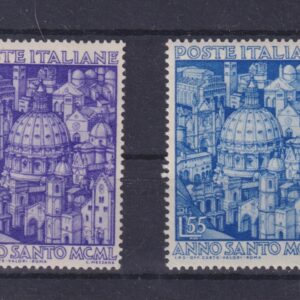 1950 ITALIA REPUBBLICA "ANNO SANTO" 2 VALORI MNH
