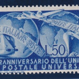 ITALIA REPUBBLICA 1949 ANNIVERSARIO dell'U.P.U. MNH
