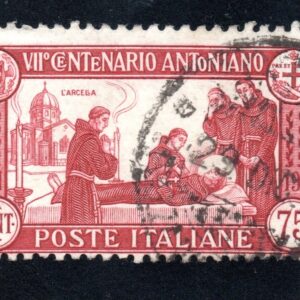 REGNO D'ITALIA S.ANTONIO 1931 ANNULLATO CERTIFICATO SOTTORIVA