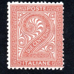 REGNO D'ITALIA DE LA RUE 2 CENT 1863 MNH CERTIFICATO SOTTORIVA