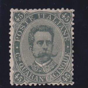 ITALIA REGNO 1889 UMBERTO I 45 CENT. MNH CERT. DIENA