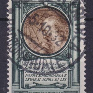 Colonie Emissioni Generali 1932 Dante Alighieri lire 100 cert. Sottoriva