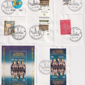 REPUBBLICA 1994 ANNATA COMPLETA SU FRAMMENTO CON ANNULLO 1° GIORNO