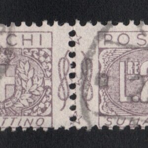REGNO D'ITALIA PACCHI NODO 1914 ANNULLATO CERTIFICATO SOTTORIVA
