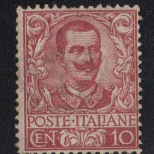 REGNO D'ITALIA FLOREALE 10 CENT 1901 MNH CERTIFICATO SOTTORIVA