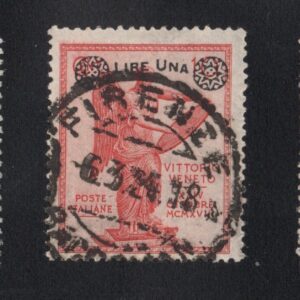 REGNO D'ITALIA VITTORIA SOVRASTAMPATA 1924 ANNULLATO CERT SOTTORIVA