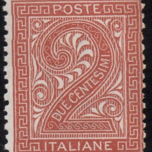 REGNO D'ITALIA DE LA RUE 2C 1863 MH CERT SOTTORIVA