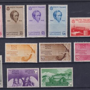 1935 REGNO D'ITALIA CENTENARIO BELLINIANO MNH CERTIFICATO RAYBAUDI