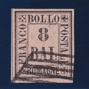 1859 ASI Romagne 8 Baj rosa N. 8 CERTIFICATO SOTTORIVA FIRMA OLIVA