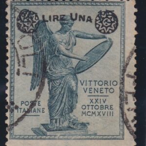 1924 REGNO VITTORIA  SOVRASTAMPATA 1 LIRA CERTIFICATO CILIO