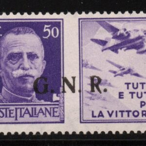 REGNO D'ITALIA G.N.R. 1943 MNH CERT AVANZO