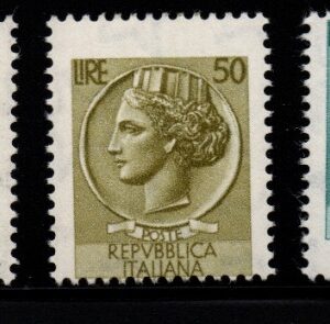 REPUBBLICA ITALIANA TURRITA VARIETA' 1968 MNH CERT RAYBAUDI
