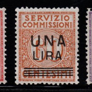 REGNO D'ITALIA - SERVIZIO COMMISSIONI - 1925 - MNH - cert. Cilio