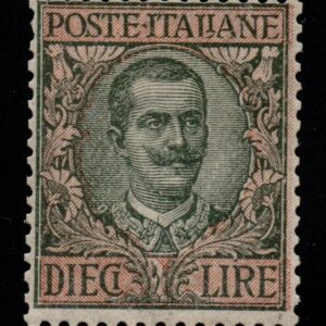 REGNO D'ITALIA - FLOREALE 10LIRE - 1910 - MNH - cert. Cilio