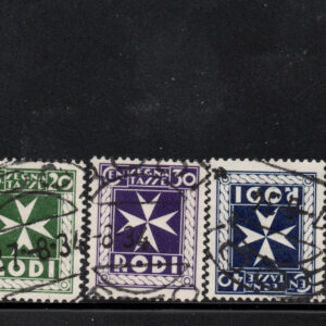 REGNO D'ITALIA - COLONIE RODI - ANNULLATO