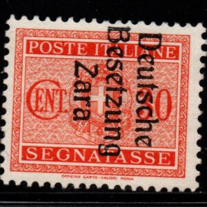 REGNO D'ITALIA - SEGNATASSE ZARA - 1943 - MNH