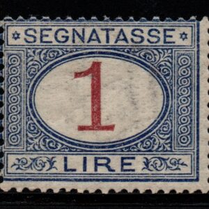 REGNO D'ITALIA - SEGNATASSE 1 LIRA - 1924 - MNH