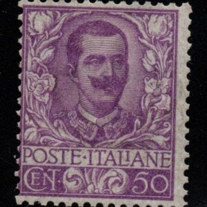 REGNO D'ITALIA - FLOREALE 50C - 1901 - MNH - cert. Cilio