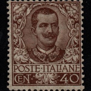 REGNO D'ITALIA - FLOREALE 40C - 1901 - MNH - cert. Cilio