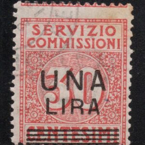 REGNO D'ITALIA - SERVIZIO COMMISSIONI - 1925 - ANNULLATO - cert. Cilio